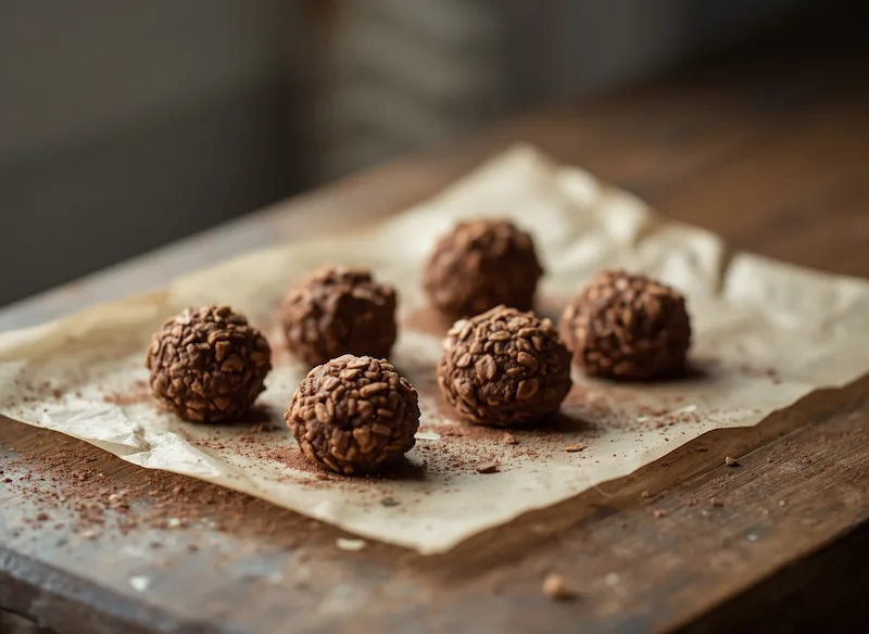 Bolacha de Aveia e Cacau Sem Forno