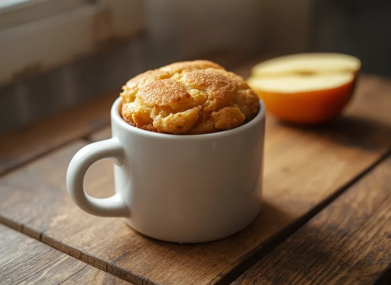 Bolinho de Maçã de 3 Minutos (Micro-ondas ou Forno)