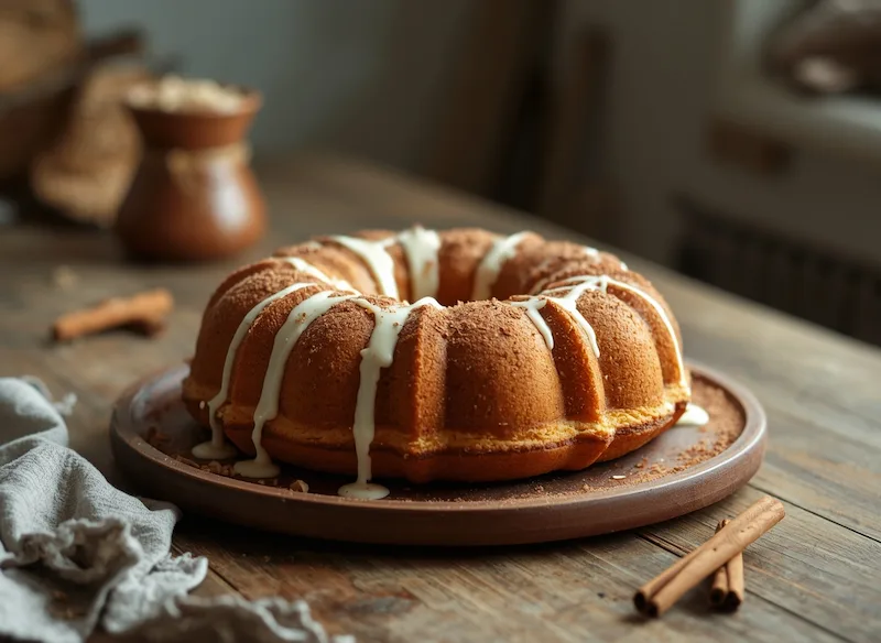 Bolo de Coco com Canela