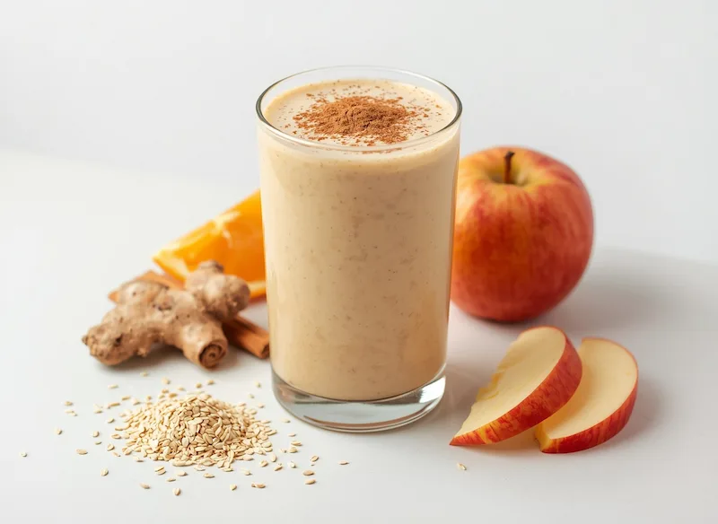 Vitamina de Maçã com Linhaça